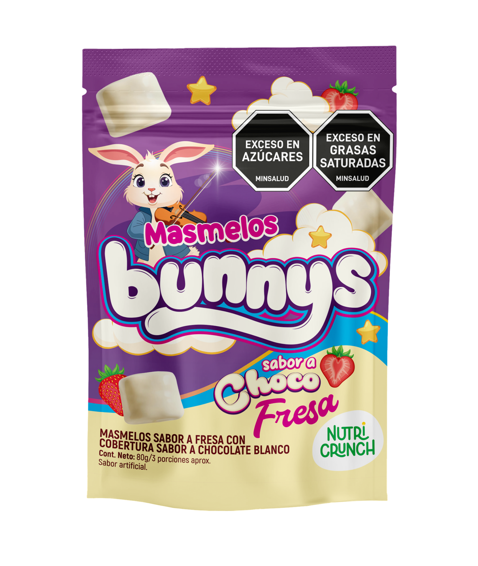 Masmelos Bunnys sabor a Choco Fresa